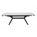 Стол обеденный SIGNAL IMPERIA белый/черный 160-220/90